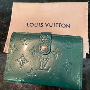 Louis Vuitton Green Vernis Wallet